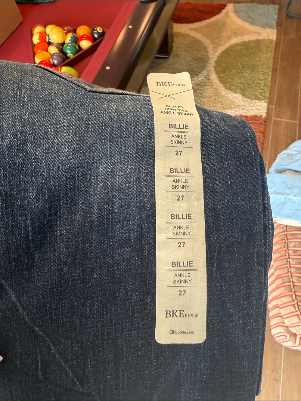 BKE Women's Skinny Jeans in Blue Wash - Picture 4 of 4